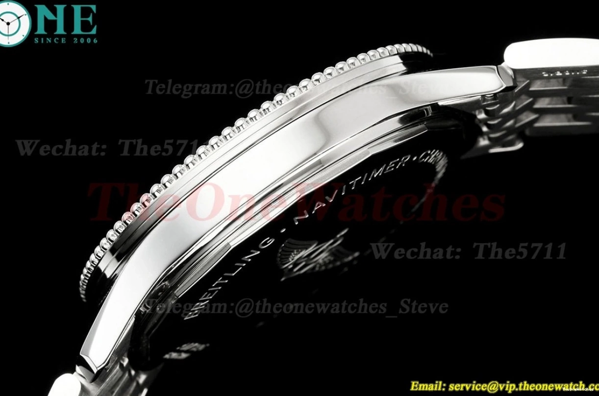 A2824 Date Dial TF Navitimer SS 1 Cream 41mm SS 0215